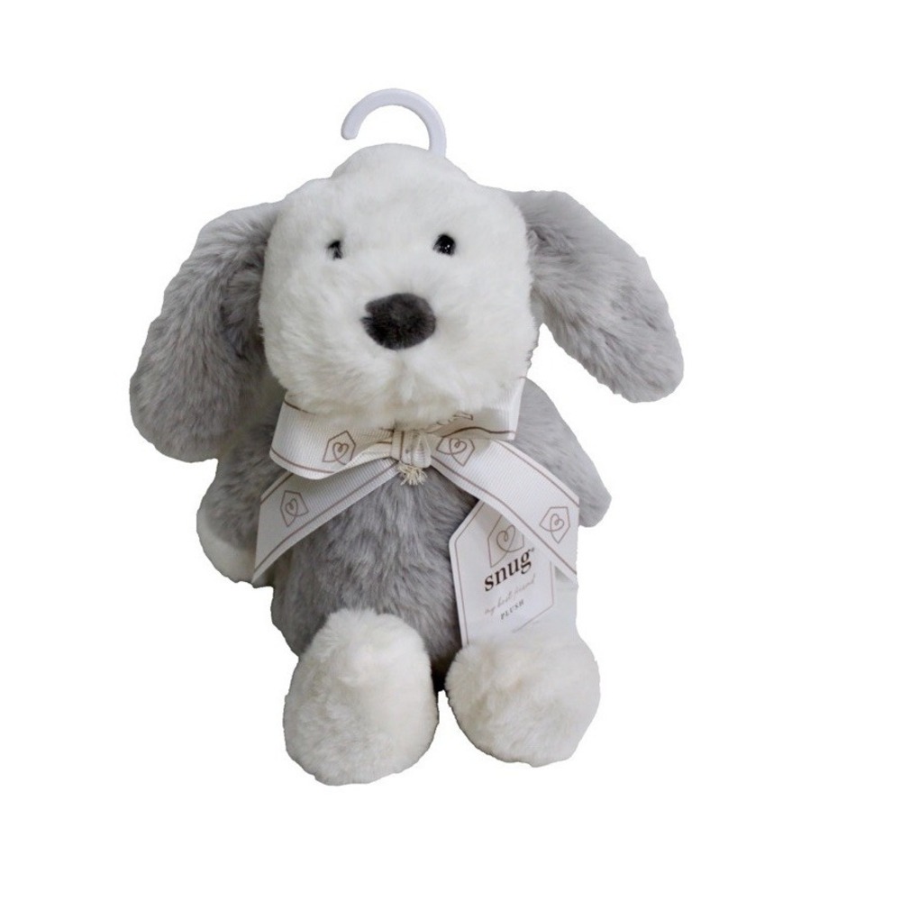 NWT Baby Snug Puppy Dog Lovey‎ Gray/White 12" Plush Toddler Soft Stuffed Animal - Picture 5 of 8